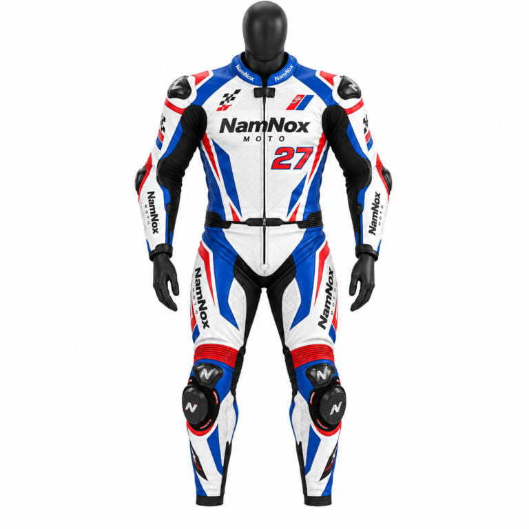 Custom Two Piece Leather Racing Suit