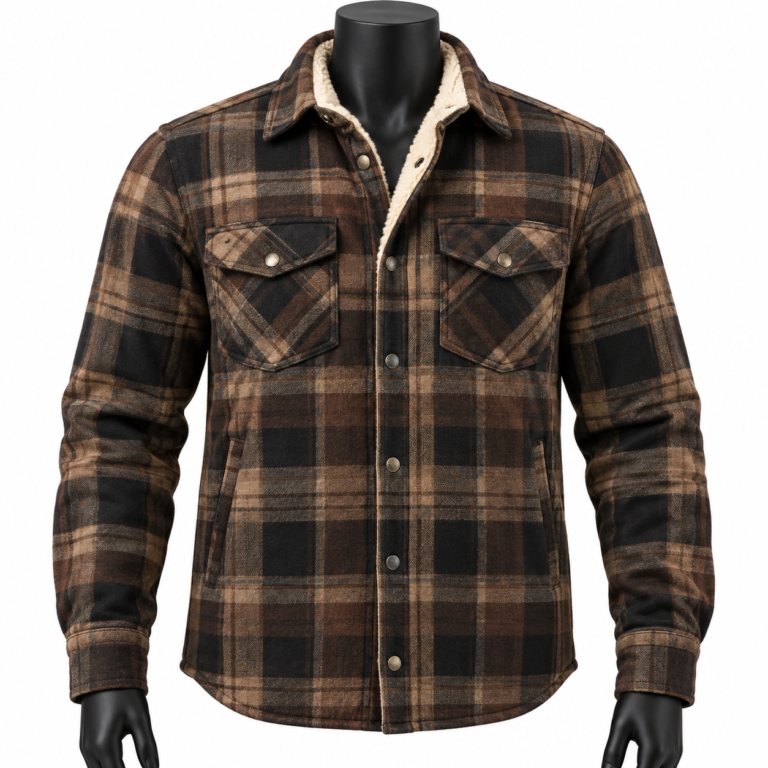 Sherpa Lined Flannel Riding Shirt