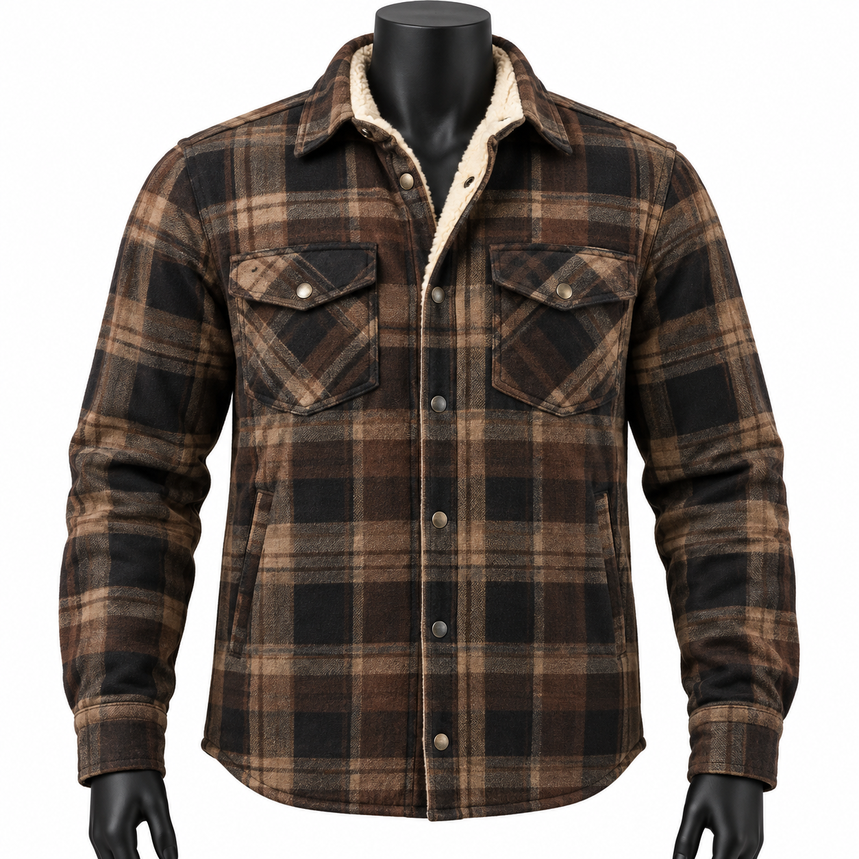 Sherpa Lined Flannel Riding Shirt