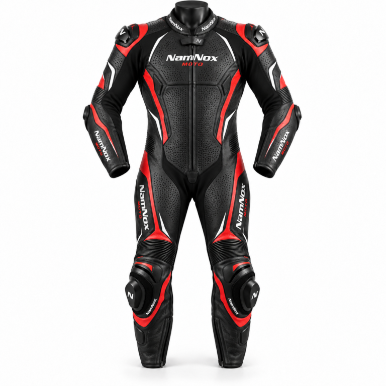 Perforated One Piece Motorcycle Racing Suit