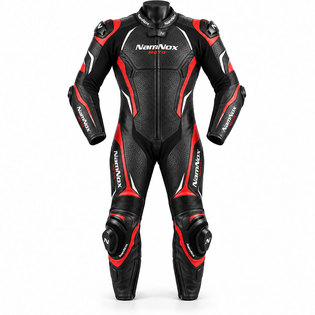 Perforated One Piece Motorcycle Racing Suit