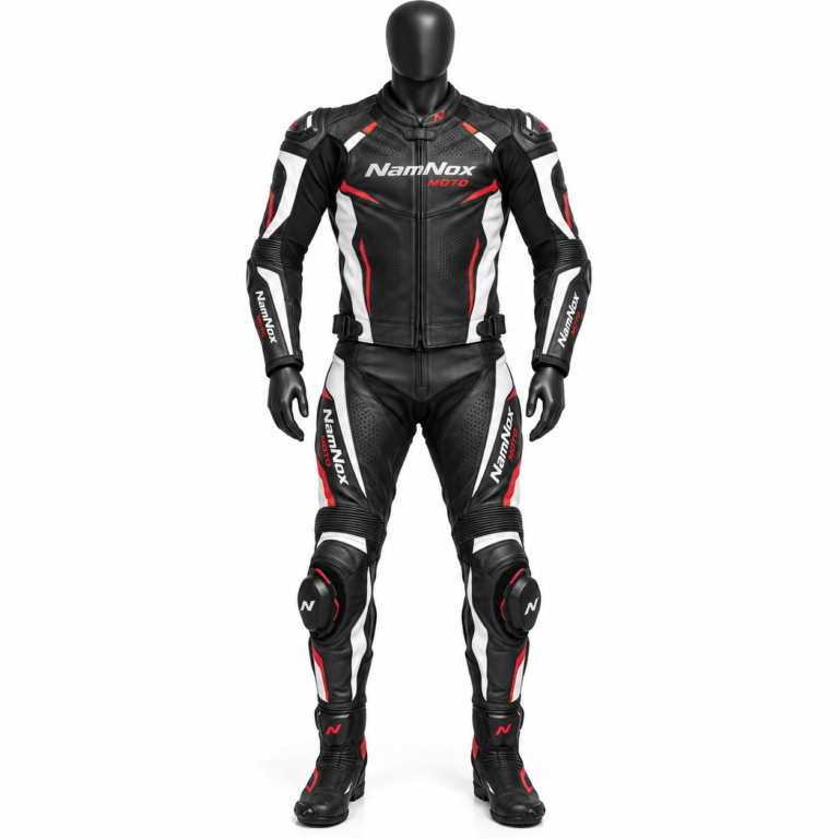 Sport Road Racing Two Piece Leather Racing Suit
