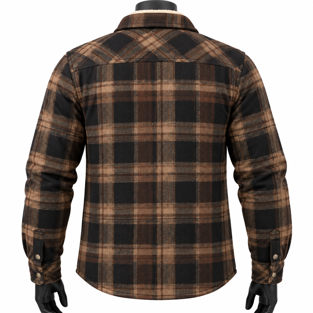 Sherpa Lined Flannel Riding Shirt — alternate product image
