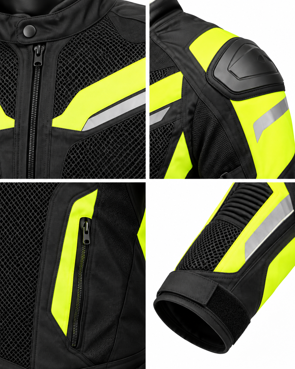Hi-Vis Mesh Motorcycle Jacket — alternate product image