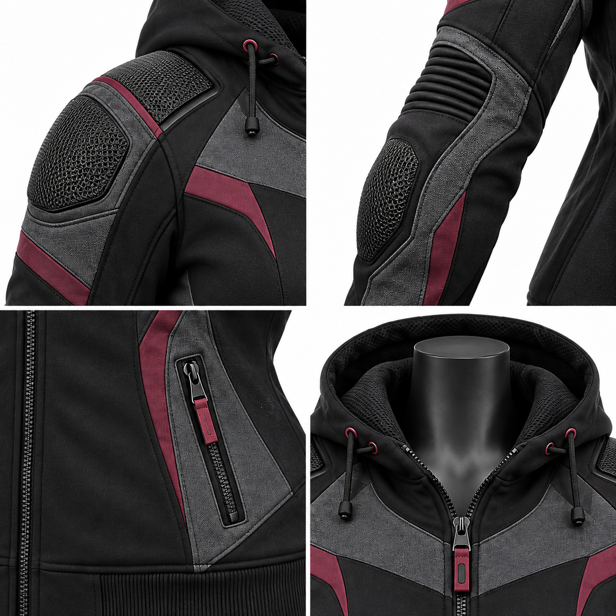 Women’s Armored Motorcycle Hoodie — alternate product image