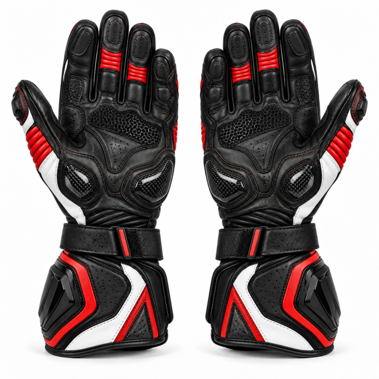 Racing Gauntlet Motorcycle Gloves — alternate product image