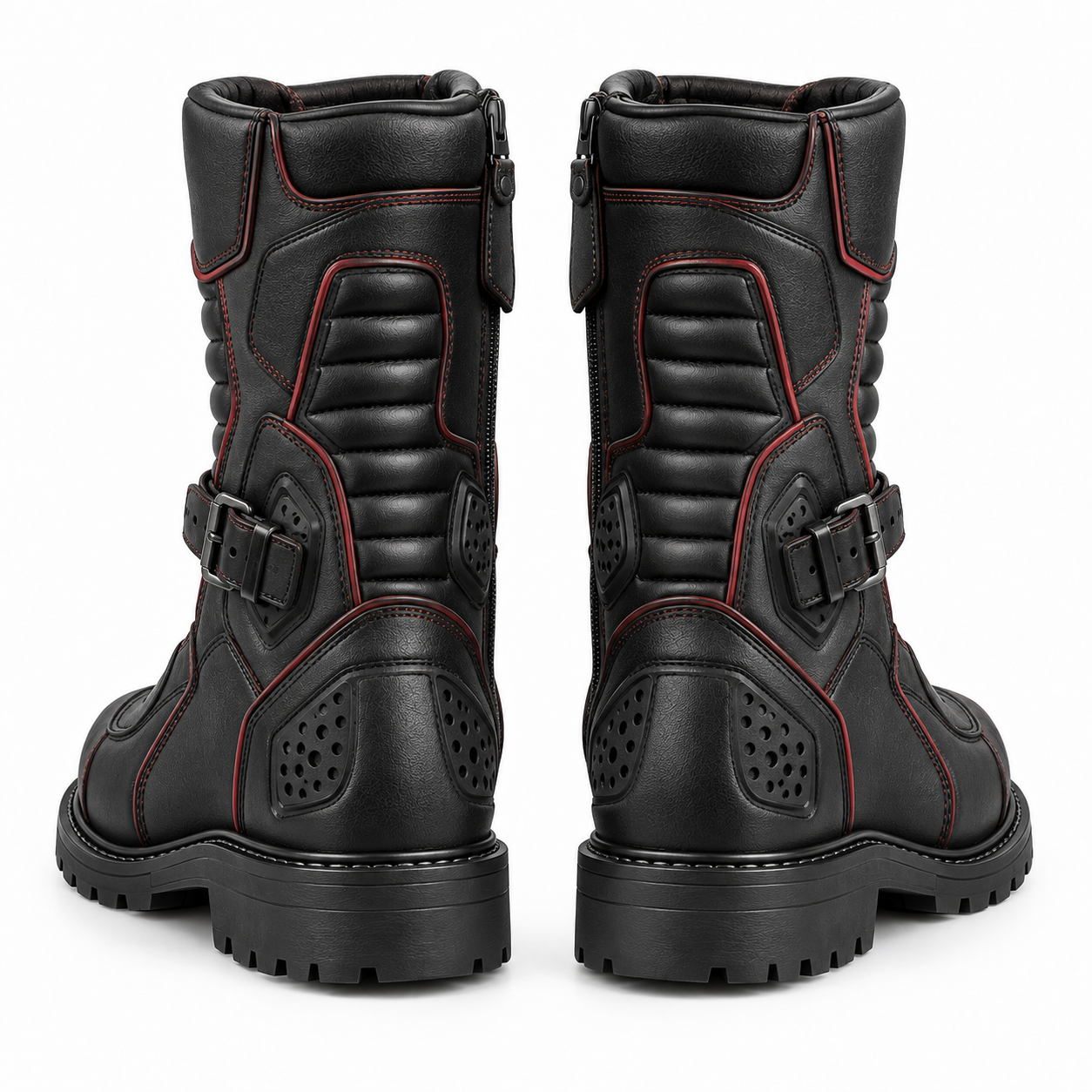 Leather Motorcycle Riding Boots — alternate product image