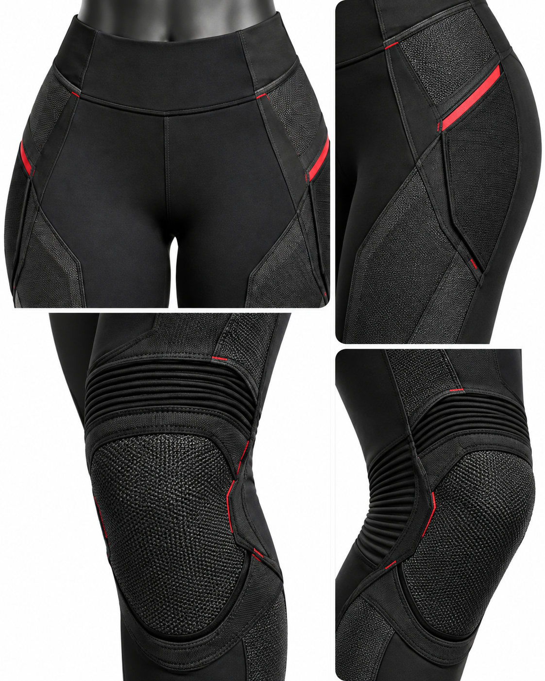 Women’s Armored Motorcycle Riding Leggings — alternate product image