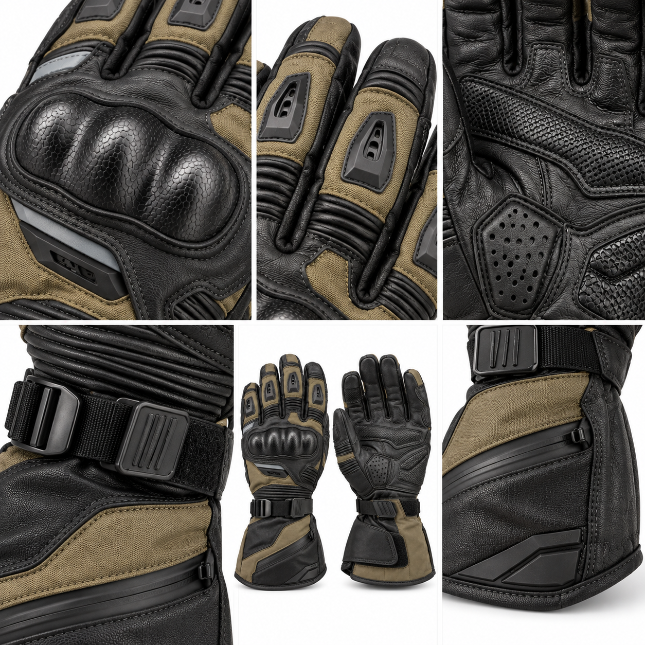 Adventure Touring Motorcycle Gloves — alternate product image