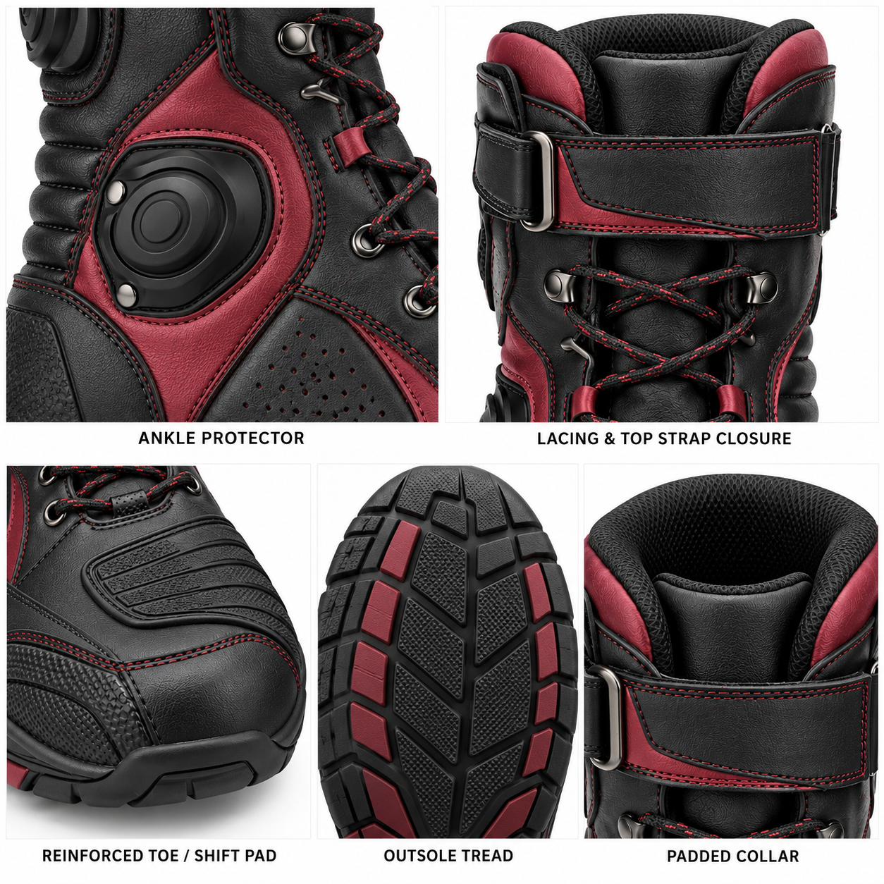 Women’s Motorcycle Riding Boots — alternate product image