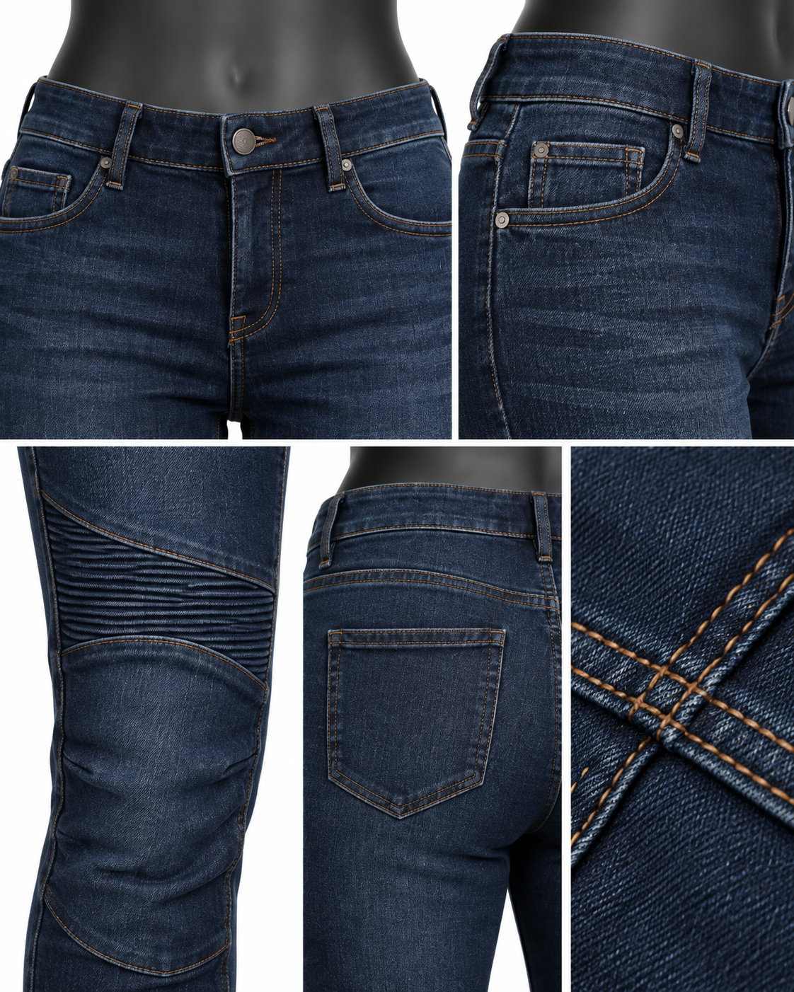 Women’s Motorcycle Riding Jeans — alternate product image