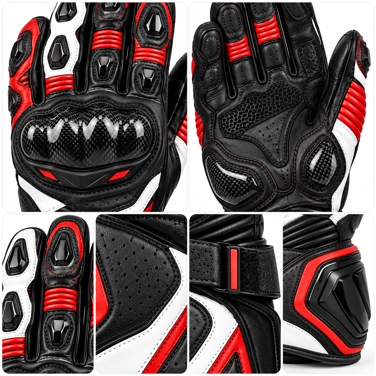 Racing Gauntlet Motorcycle Gloves — alternate product image