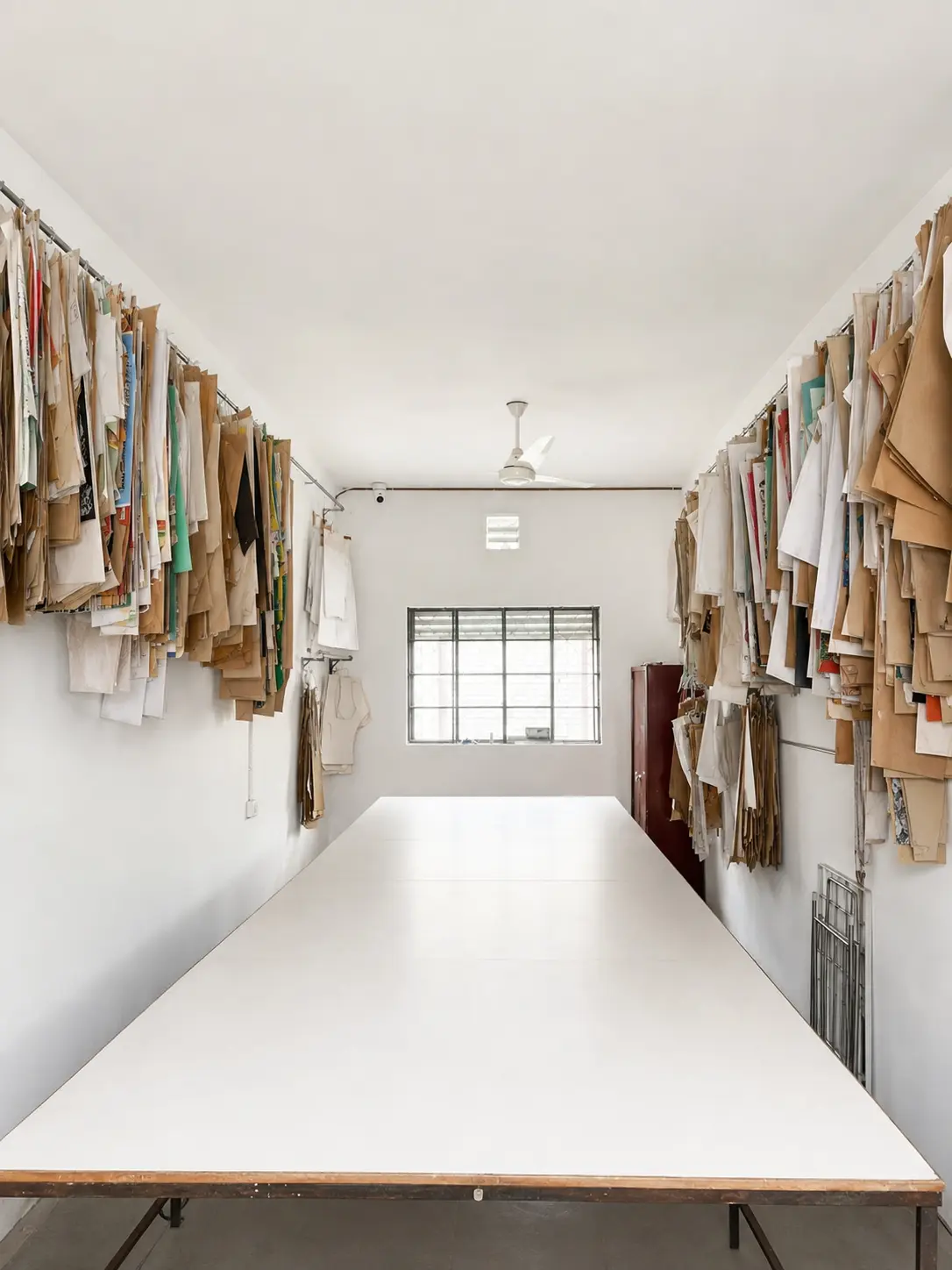 NamNox pattern archive and cutting preparation area